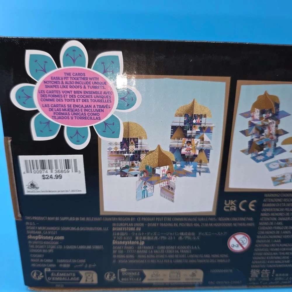 Disney It's a Small World‎ Game Card Set Building Structure Toy Ages 6+